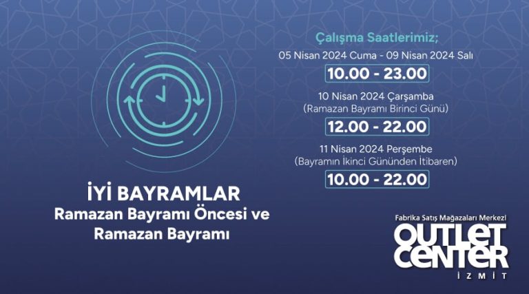 Oci̇ Bayramda Çalişma Saatleri 250324