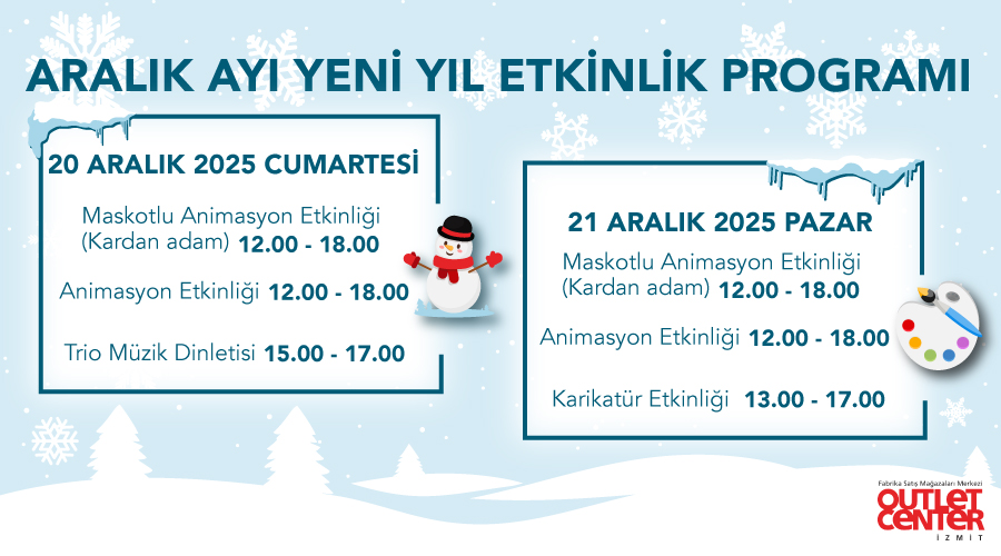 Oci aralik etkinlikleri web